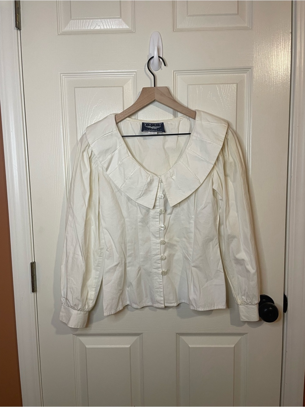 Best American Clothing Co Vintage Peter Pan Collared Peasant Blouse Size Small